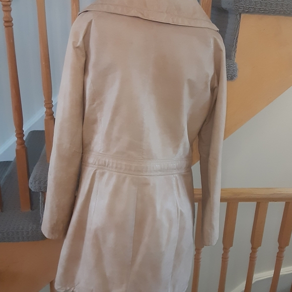 DANIER leather Camel Colour Coat- Women's Size Small - Picture 7 of 13